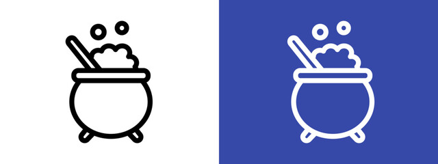 caudron icon logo sign set vector outline