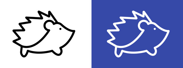 Hegdehog icon logo sign set vector outline