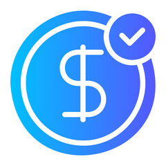 cash gradient icon
