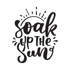 Hand drawn lettering compositions about Summer. Funny season slogans. Isolated calligraphy quotes for travel agency, beach party. Great design for banner, postcard, print or poster.