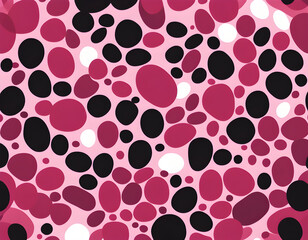 Fototapeta premium dark pink irregular abstract polka dots