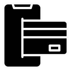 online payment glyph icon