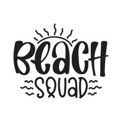 Hand drawn lettering compositions about Summer. Funny season slogans. Isolated calligraphy quotes for travel agency, beach party. Great design for banner, postcard, print or poster.