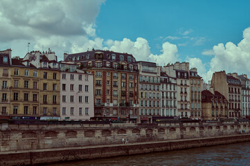 Sightseeing in Paris through Montmartre, the Latin Quarter, Notre Dame, the Eiffel Tower, the Champs Elys&eacute;es, the Louvre Museum and the streets with ancient buildings, in the year of the Olympic Games