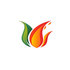 Obraz premium minimal spice logo on white background AI generative