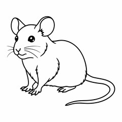 Mouse line art