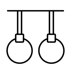 Gymnastics Rings Icon Design
