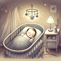 baby in crib