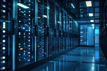 Obraz premium Server racks in data center