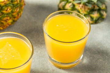 Refreshing Cold Pineapple Juice