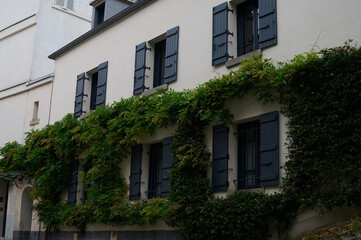 Sightseeing in Paris through Montmartre, the Latin Quarter, Notre Dame, the Eiffel Tower, the Champs Elysées, the Louvre Museum and the streets with ancient buildings, in the year of the Olympic Games