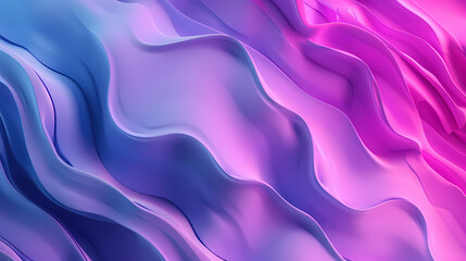 Obraz premium Abstract vibrant gradient waves in shades of blue and pink creating a flowing textured pattern