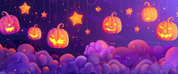  3D Vector abstract background for Halloween.