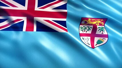 Fiji Flag Animation (Close-up)

