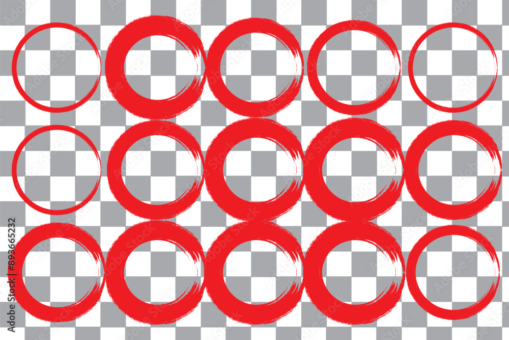 Poster hand drawn circle line sketch set isolated on white background. vector circular scribble doodle roun