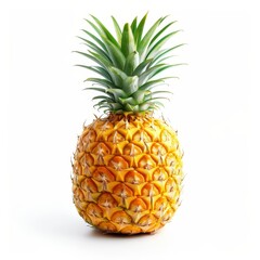 Fototapeta premium A golden pineapple isolated on white background.
