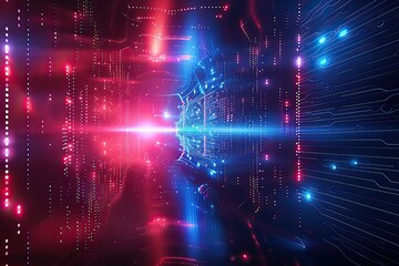 Fototapeta premium gradient technology background