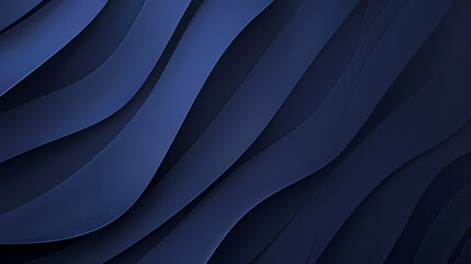 Fototapeta premium Abstract dark blue wave patterns creating a dynamic and flowing texture