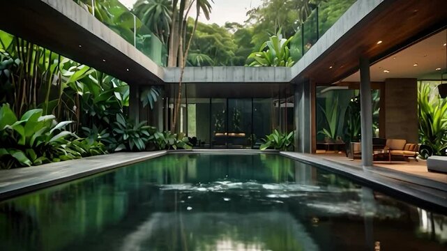 Modern Tropical Home with Indoor-Outdoor Living and Swimming Pool