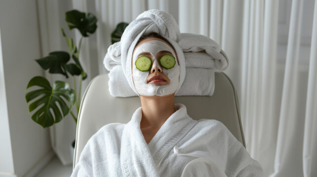 The Gift of Me-Time: Adult Spa Day with Facial Mask and Soothing Cucumbers