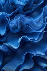 Obraz premium Ultra sharp photo presenting a 3D render of an abstract modern blue background