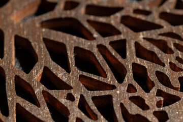 engraved craft hand made object ethnic themes macro photography narrow focus wooden material surface