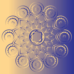 This is simple and vector mandala background and it is editable.