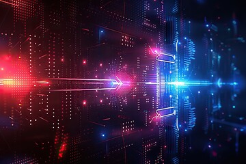 Obraz premium gradient technology background