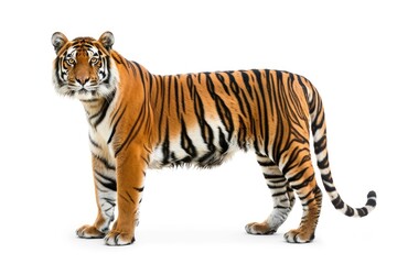 Fototapeta premium a tiger isolated on white background
