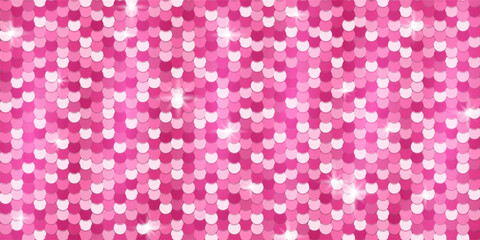 Abstract fabric texture background with pink metallic sequins