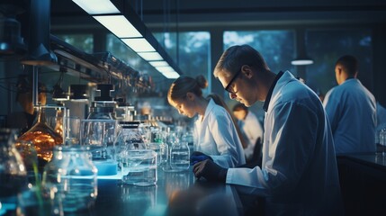 Scientists Working in a Laboratory