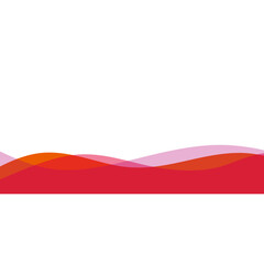 Abstract Wave Footer