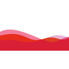 Fototapeta premium Abstract Wave Footer
