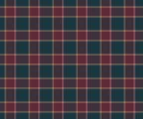 Plaid pattern, green, brown, yellow, seamless for textiles and designing clothing, skirts, pants, aprons, tablecloths, blankets or decorative fabrics. Vector illustration.