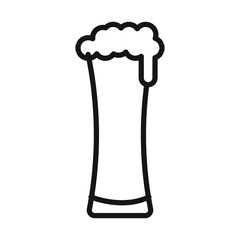 oktoberfest icon Black line art vector logo