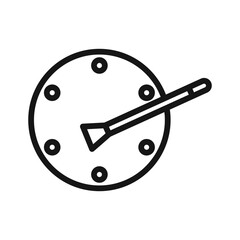 palette color icon Black line art vector logo