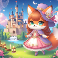 Chibi Fox and the Fairy Tale Castle