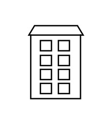 Linear building icon