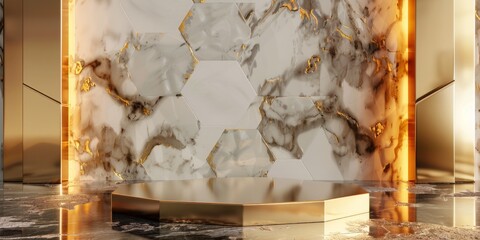 Luxurious Marble Product Display Platform