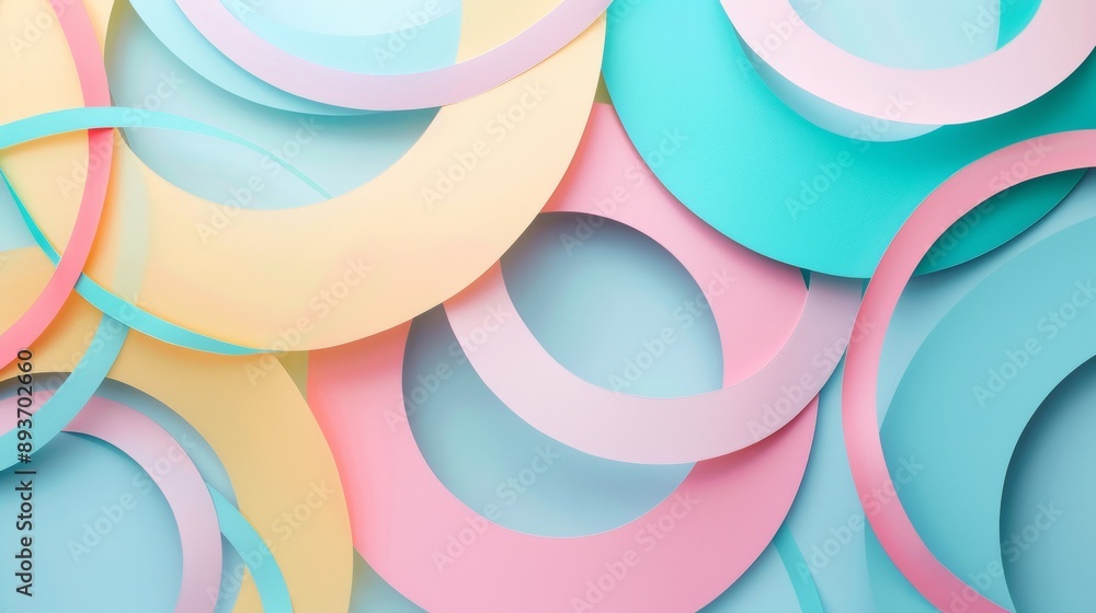 Poster a colorful background with many circles of different colors