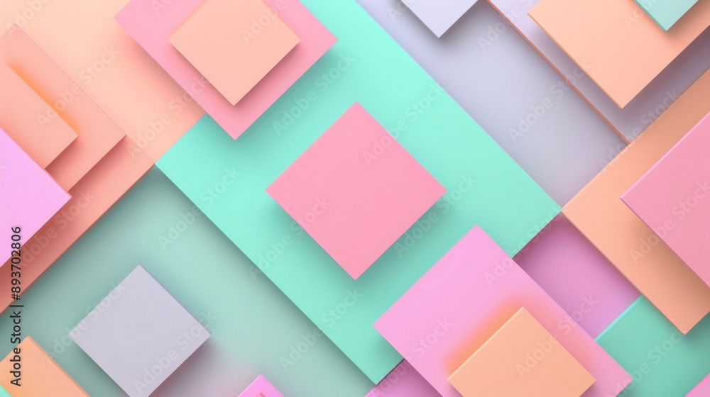 Poster a colorful background with squares of different colors