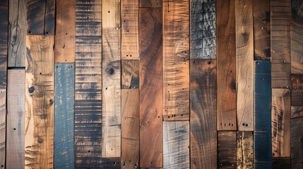 A reclaimed wood background showcases diverse textures and colors, creating a warm, rustic ambiance.