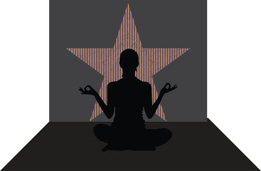 This is simple and vector  yoga mandala background and it is editable.