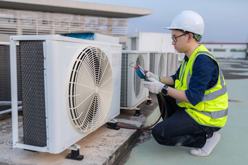 Refrigeration and Air Conditioning Engineering Detects Plant Cooling Problems,electrician...