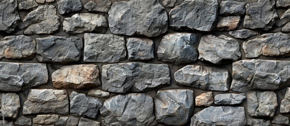 Aufkleber stone wall texture provides a background with room for additional elements in the image.