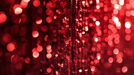 A red background with red sparkles