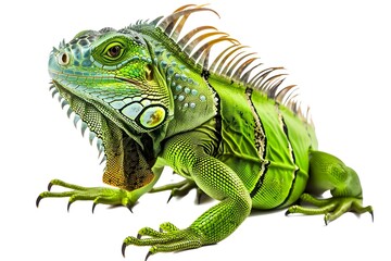 iguana isolated on white