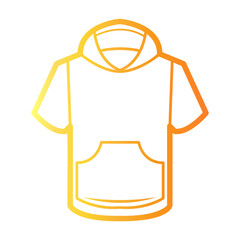short hoodie Line Gradient Icon