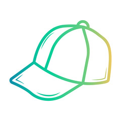 caps Line Gradient Icon