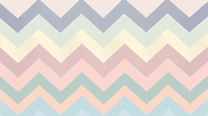 A colorful chevron pattern with a light blue stripe